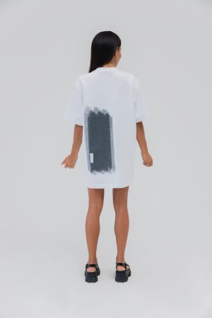 Платье oversize с печатью