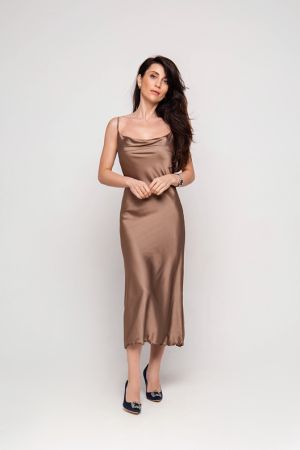 Платье-комбинация на бретелях Silk